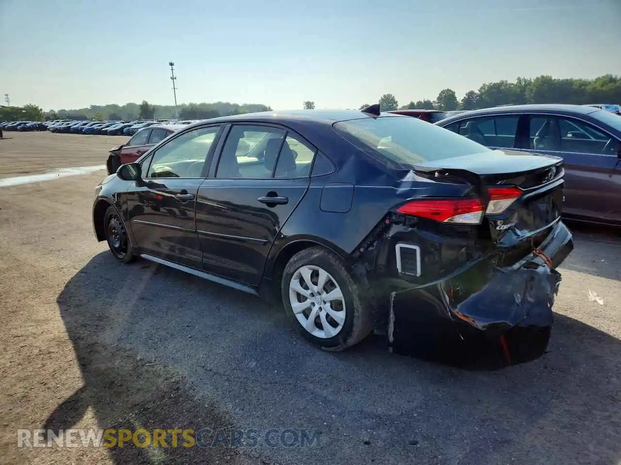 2 fotografías del automóvil dañado JTDEPMAE9NJ217132 TOYOTA COROLLA 2022