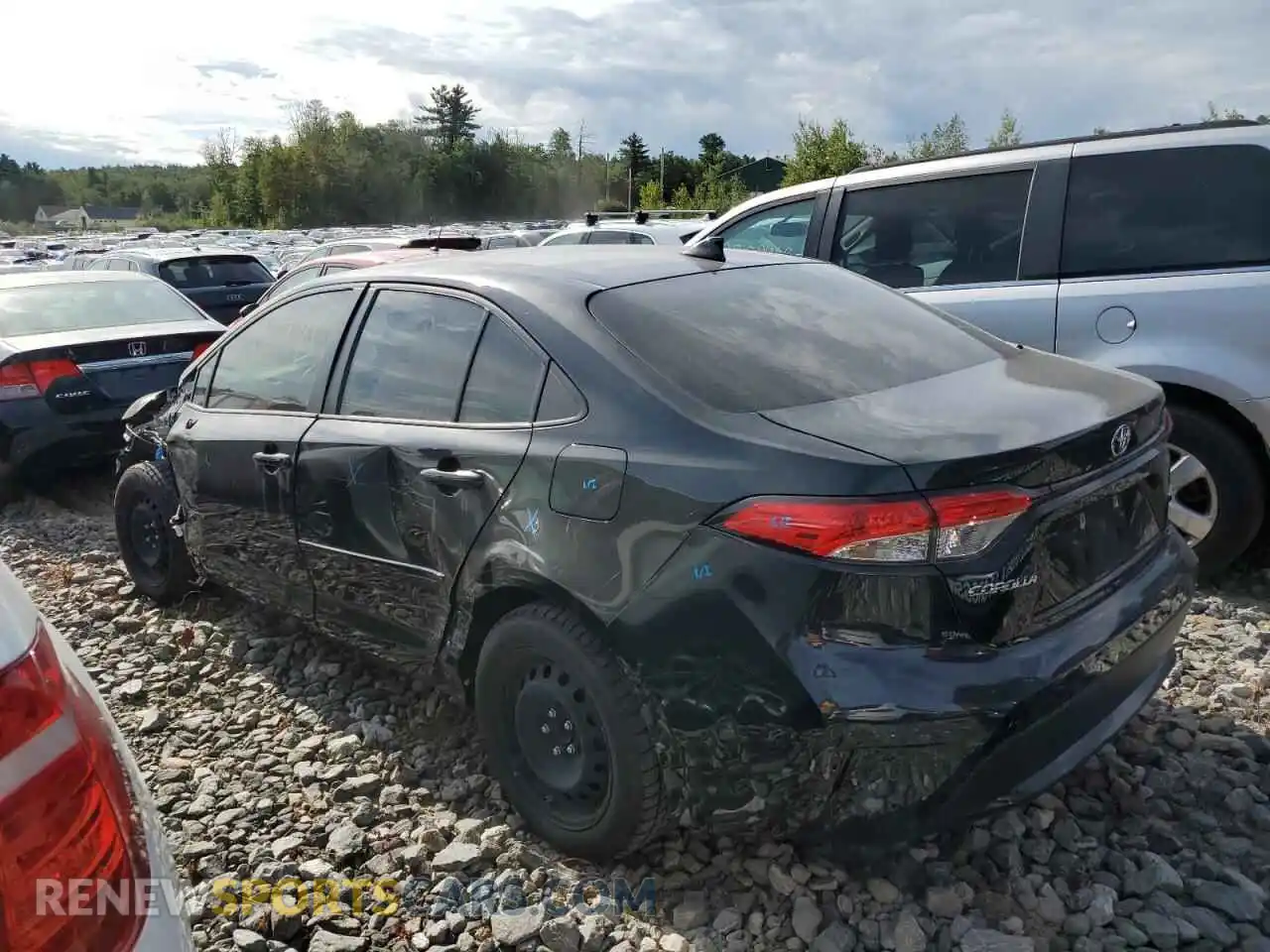 2 Photograph of a damaged car JTDEPMAE9NJ229555 TOYOTA COROLLA 2022