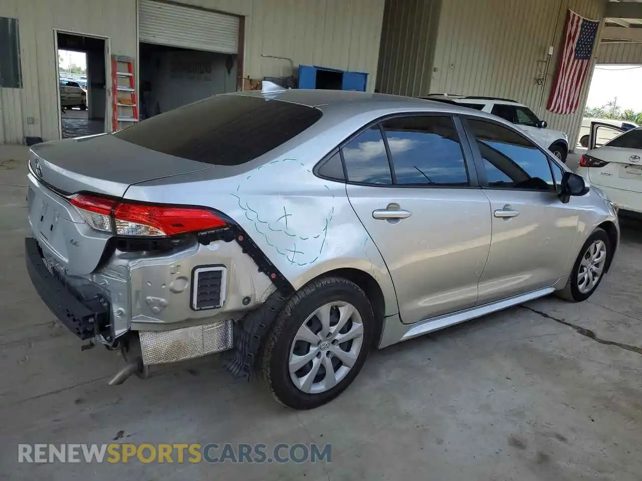 3 Фотография поврежденного автомобиля JTDEPMAEXN3015128 TOYOTA COROLLA 2022