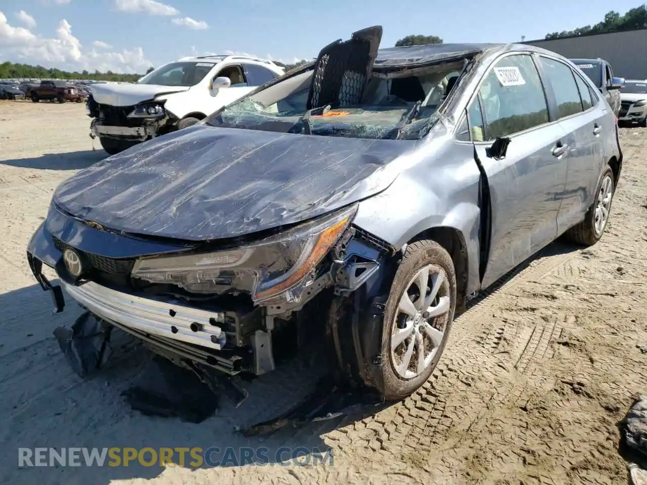 2 Photograph of a damaged car JTDEPMAEXN3024959 TOYOTA COROLLA 2022
