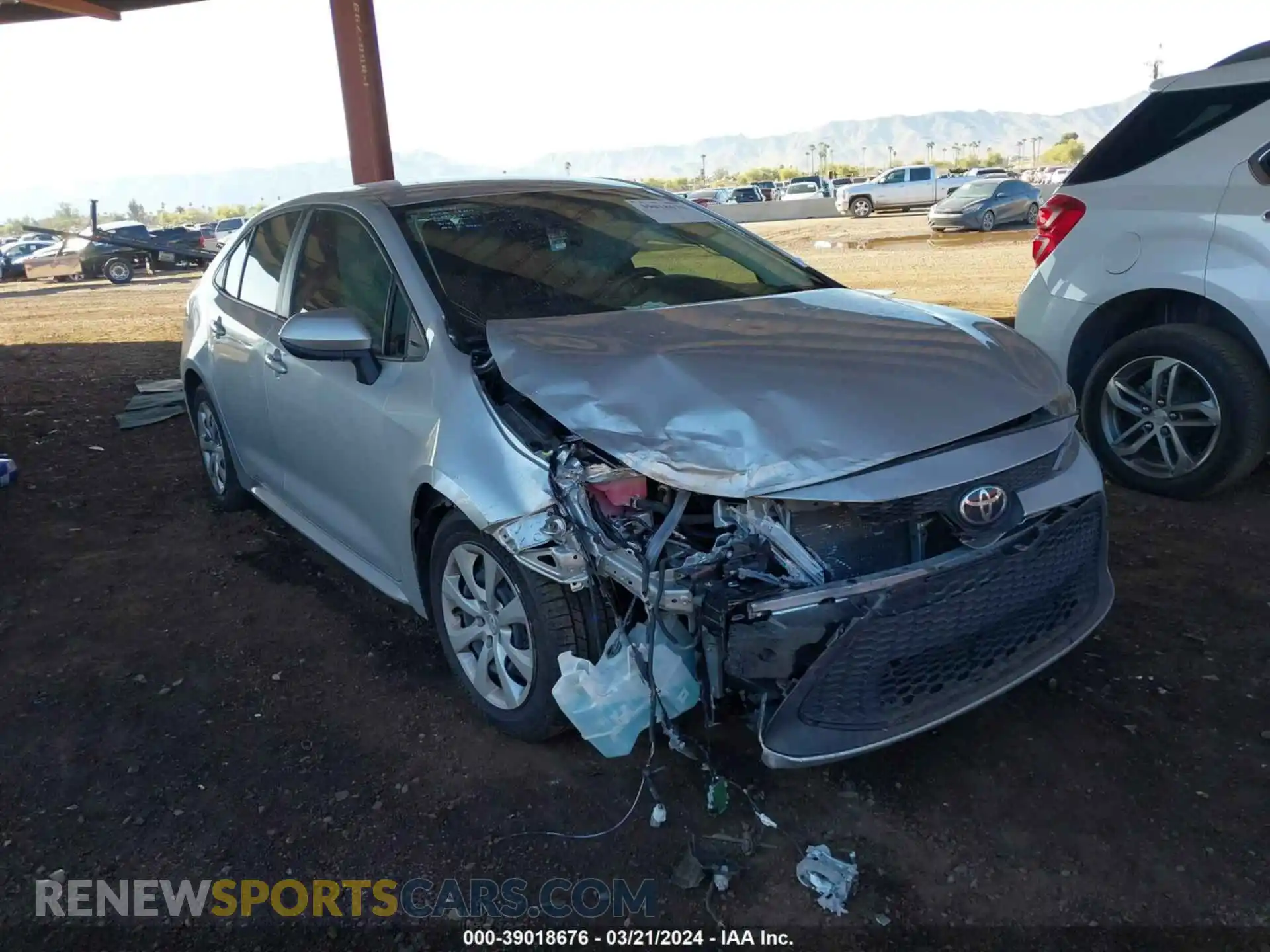 1 Photograph of a damaged car JTDEPMAEXN3032575 TOYOTA COROLLA 2022