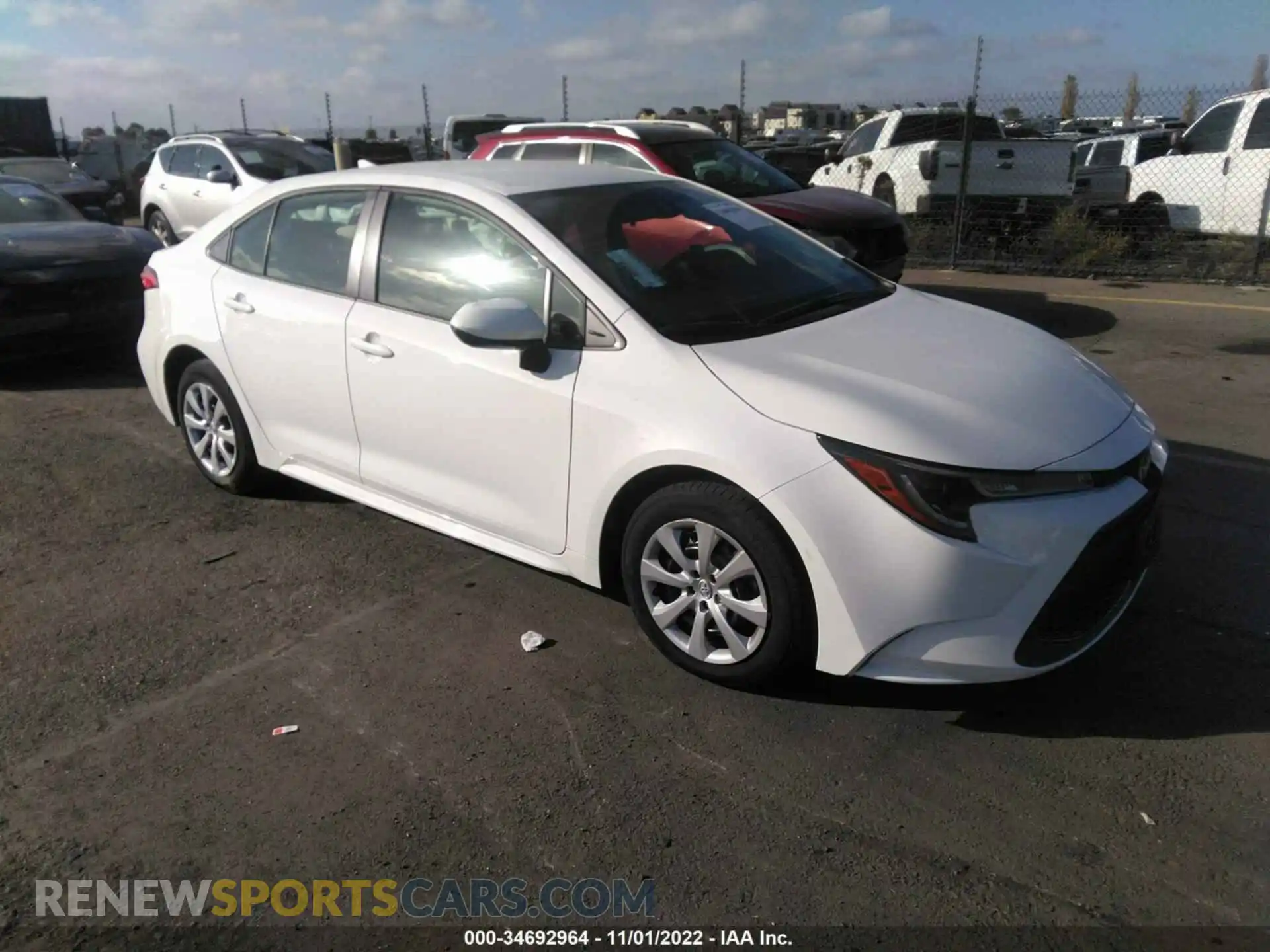 1 Photograph of a damaged car JTDEPMAEXN3033967 TOYOTA COROLLA 2022