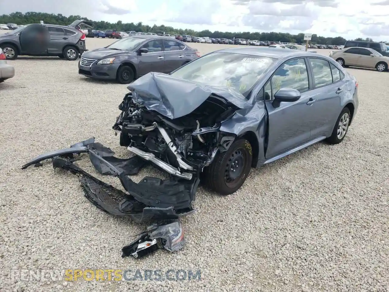 2 Photograph of a damaged car JTDEPMAEXNJ194010 TOYOTA COROLLA 2022