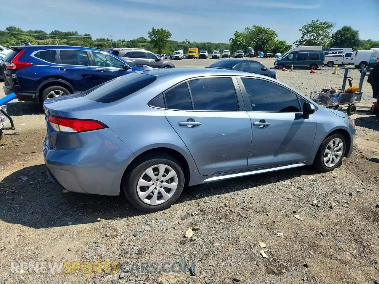 3 Фотография поврежденного автомобиля JTDEPMAEXNJ194704 TOYOTA COROLLA 2022