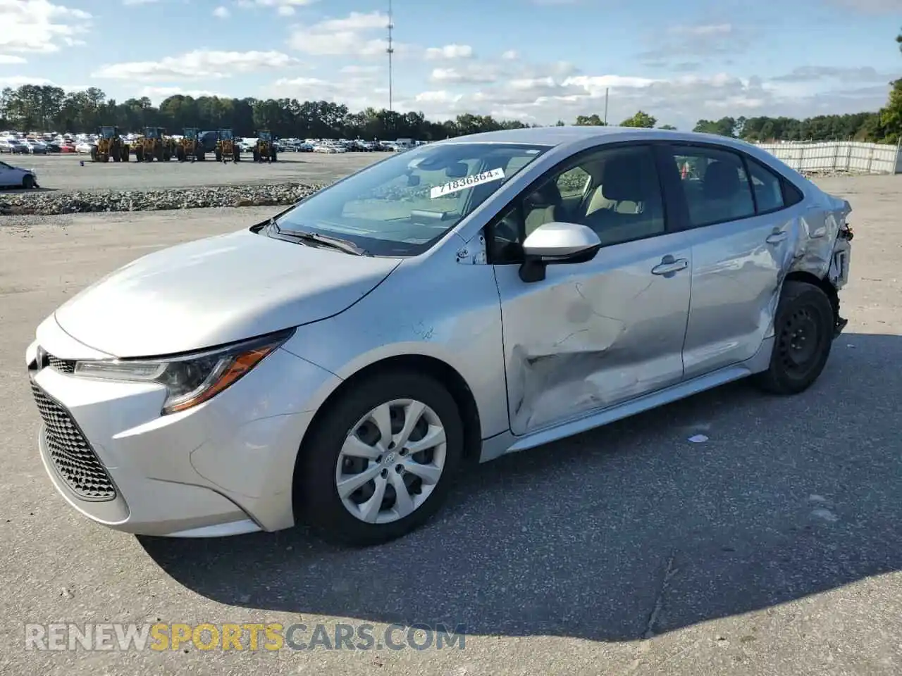 1 Photograph of a damaged car JTDEPMAEXNJ203983 TOYOTA COROLLA 2022