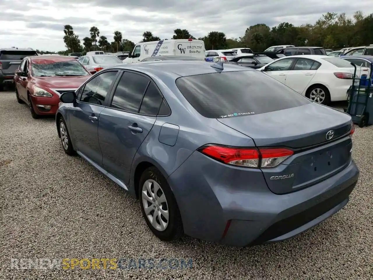 3 Фотография поврежденного автомобиля JTDEPMAEXNJ212246 TOYOTA COROLLA 2022