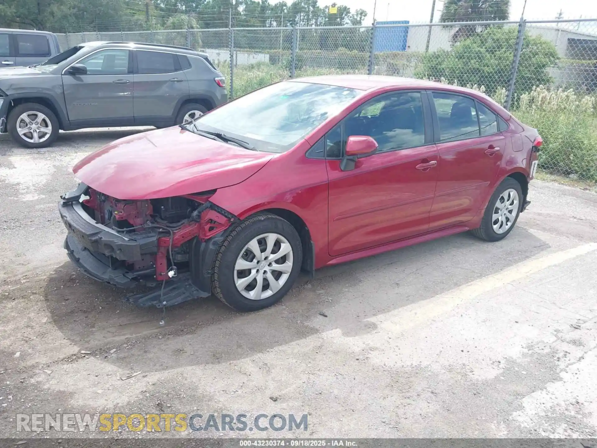 2 fotografías del automóvil dañado JTDEPMAEXNJ217754 TOYOTA COROLLA 2022