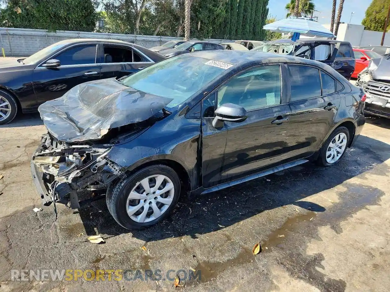 1 Фотография поврежденного автомобиля JTDEPMAEXNJ230701 TOYOTA COROLLA 2022