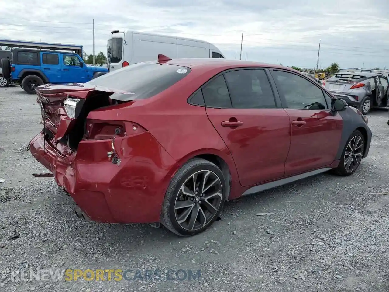 3 Photograph of a damaged car JTDS4MCE1NJ086089 TOYOTA COROLLA 2022