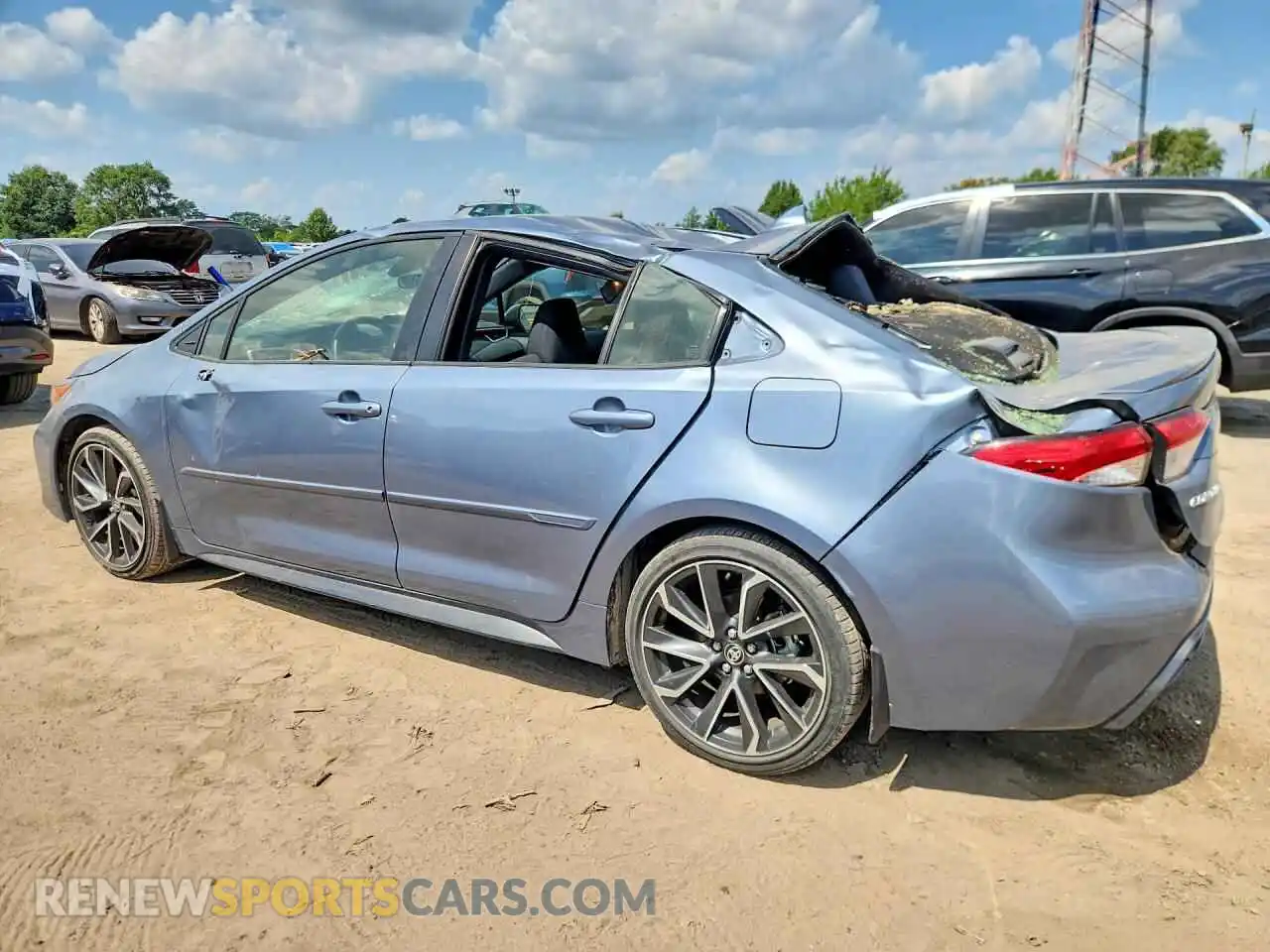 2 Photograph of a damaged car JTDS4MCE1NJ098596 TOYOTA COROLLA 2022