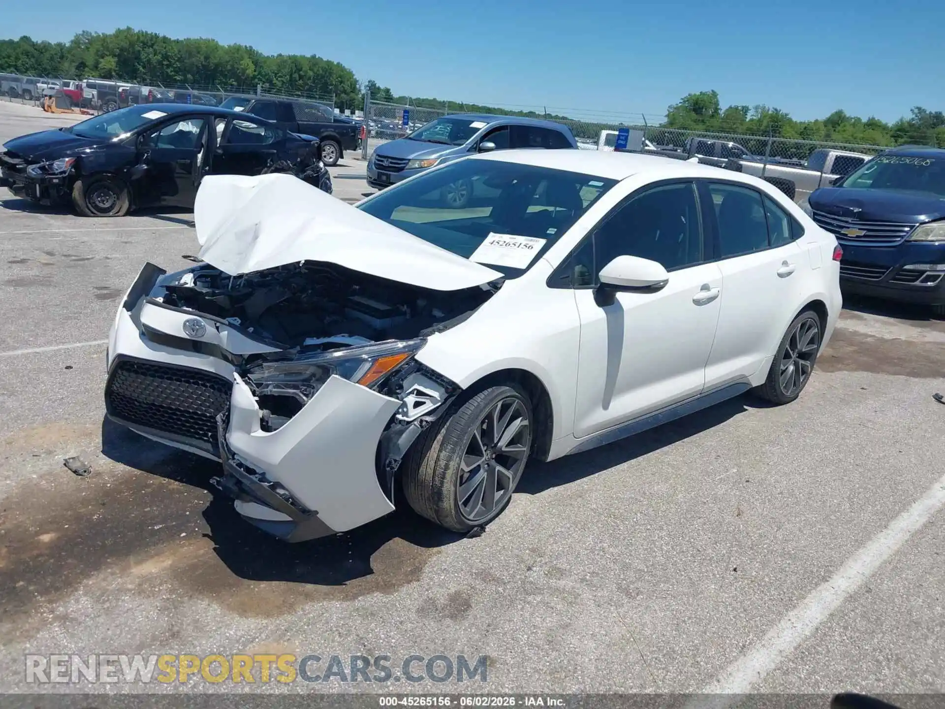 2 Photograph of a damaged car JTDS4MCE2N3507693 TOYOTA COROLLA 2022