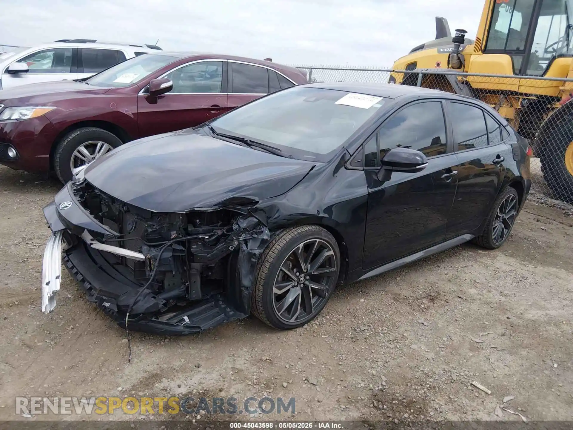2 Photograph of a damaged car JTDS4MCE2NJ086263 TOYOTA COROLLA 2022