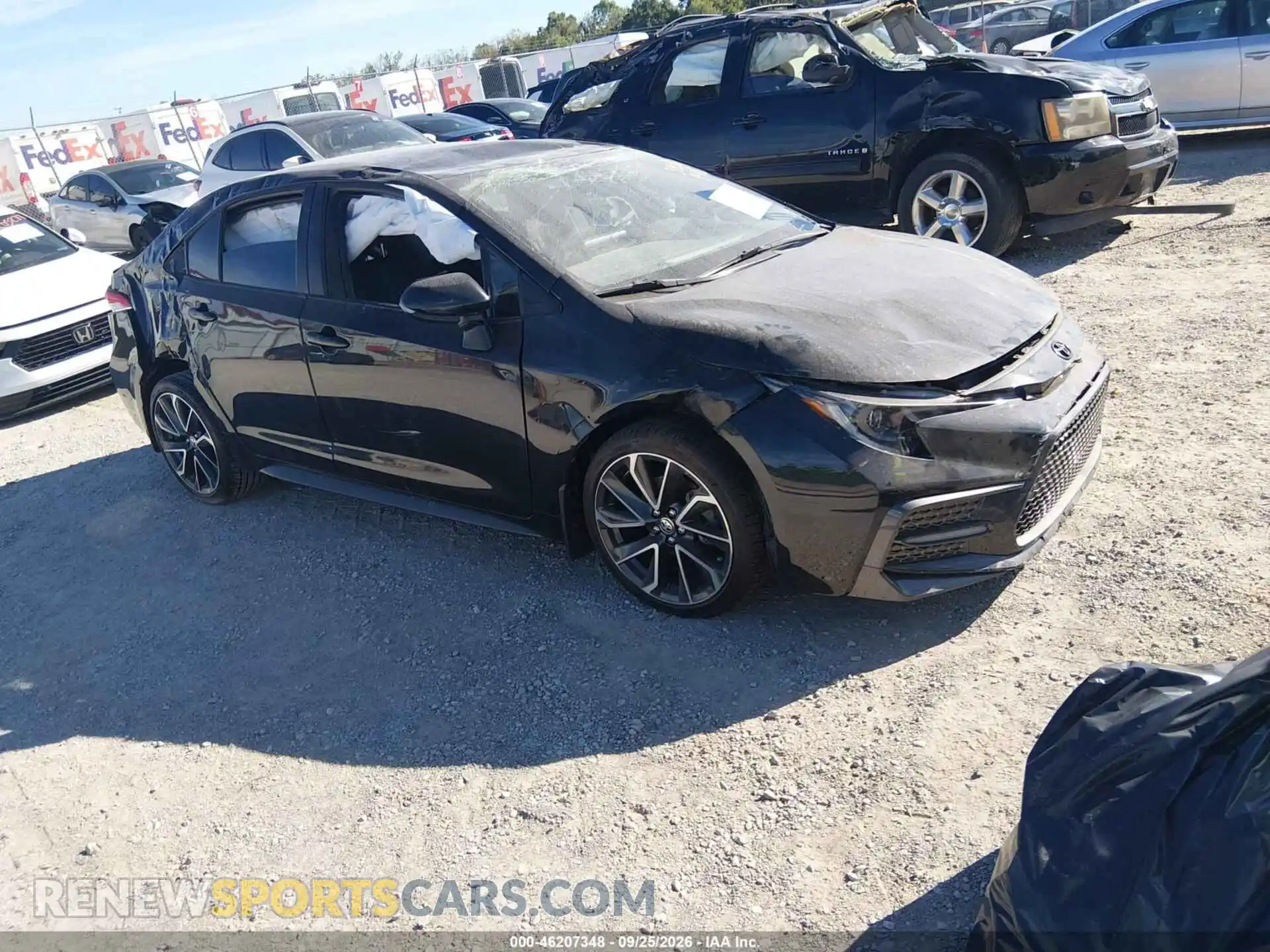 1 Photograph of a damaged car JTDS4MCE2NJ093908 TOYOTA COROLLA 2022