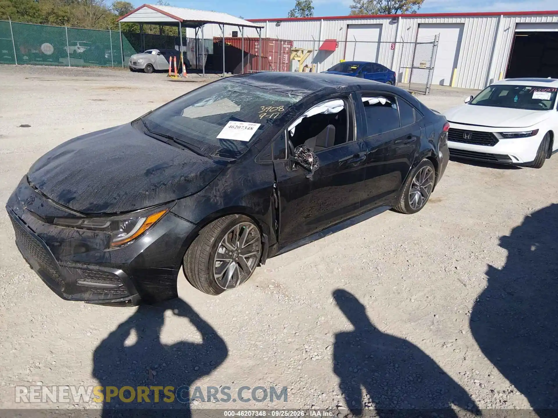 2 Photograph of a damaged car JTDS4MCE2NJ093908 TOYOTA COROLLA 2022