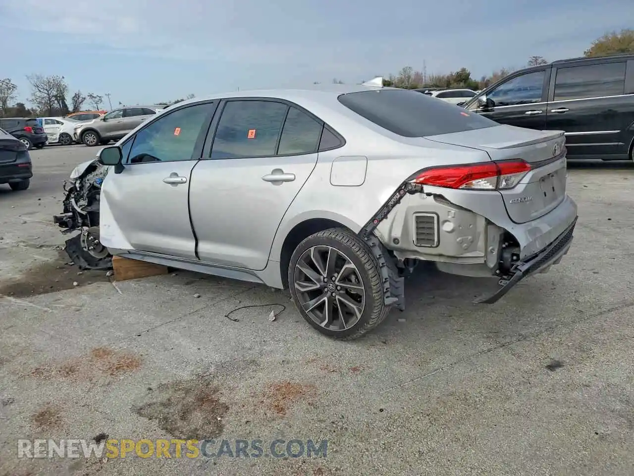 2 Photograph of a damaged car JTDS4MCE2NJ095321 TOYOTA COROLLA 2022