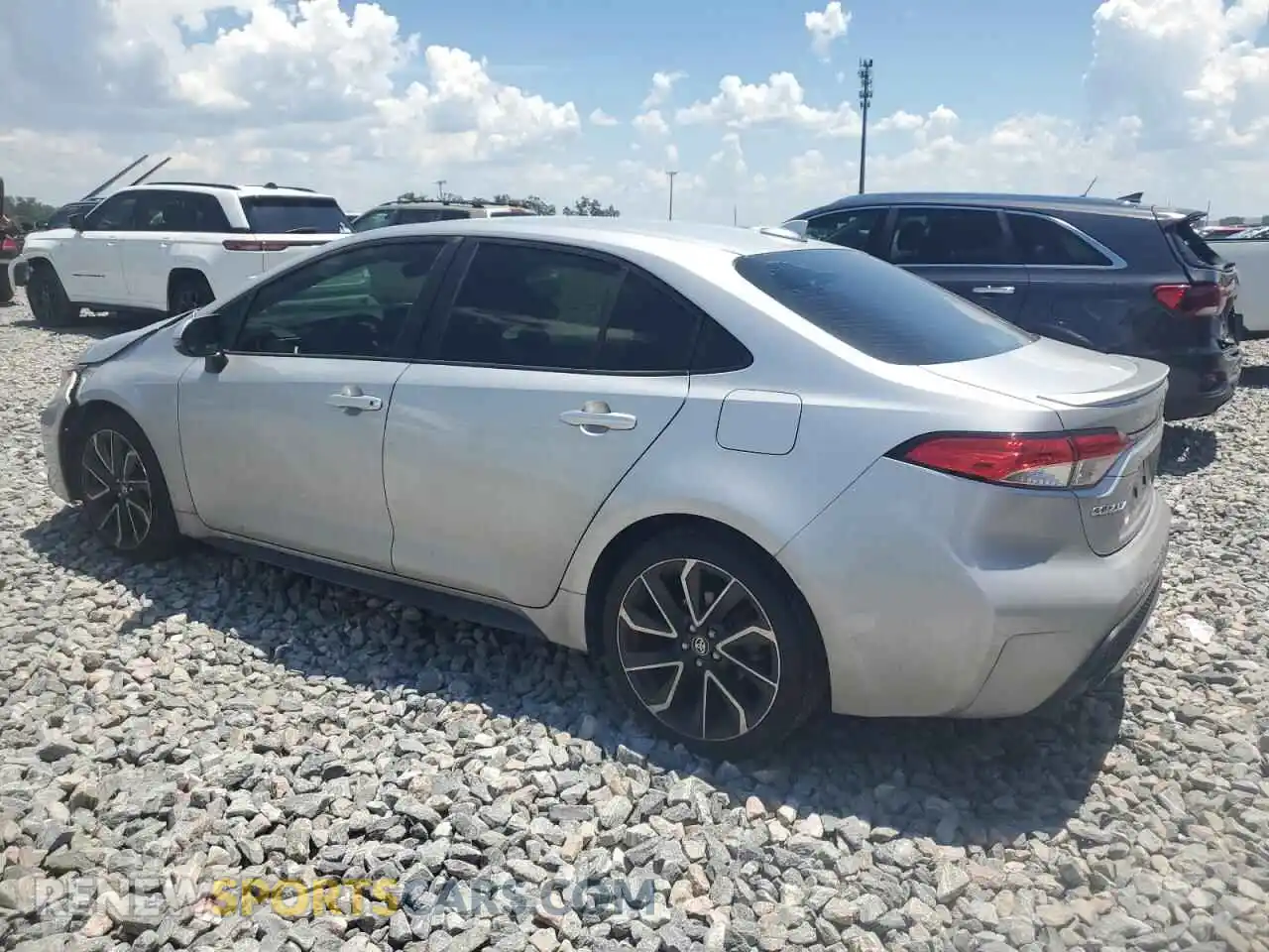 2 Photograph of a damaged car JTDS4MCE2NJ099238 TOYOTA COROLLA 2022