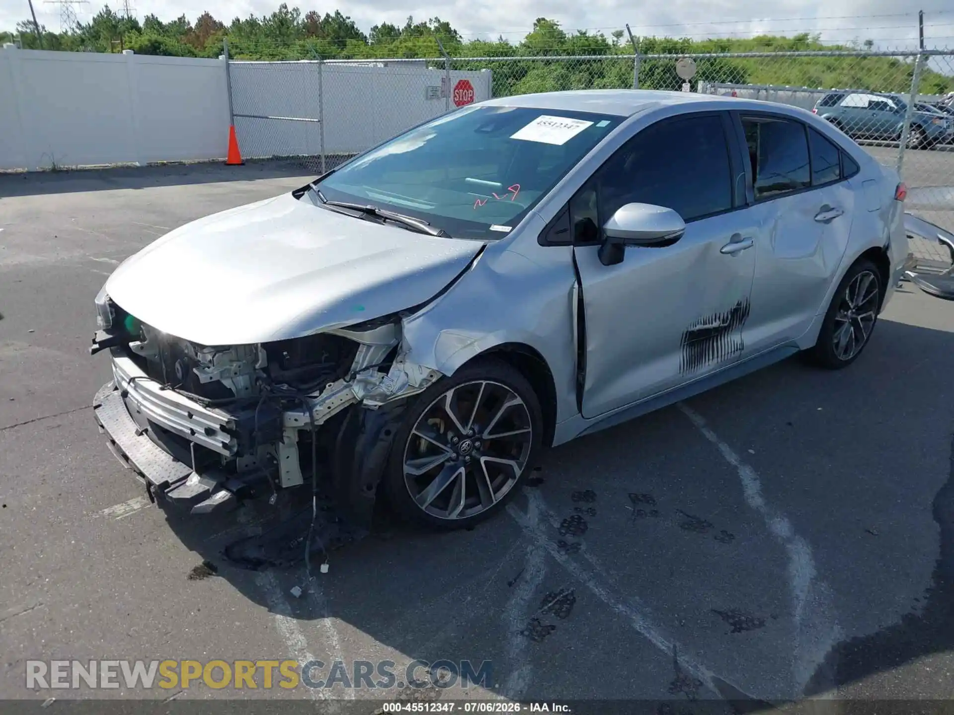 2 Photograph of a damaged car JTDS4MCE3N3504365 TOYOTA COROLLA 2022