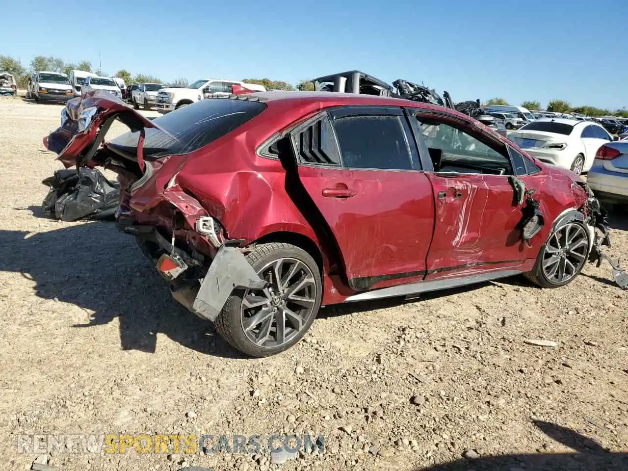 3 Photograph of a damaged car JTDS4MCE3NJ094212 TOYOTA COROLLA 2022