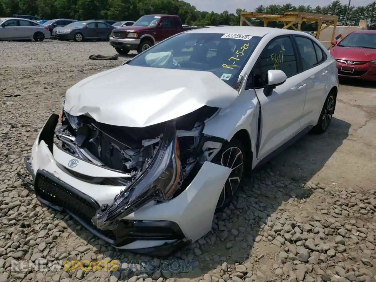 2 Photograph of a damaged car JTDS4MCE4NJ085874 TOYOTA COROLLA 2022