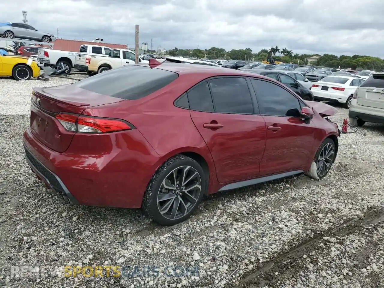 3 fotografías del automóvil dañado JTDS4MCE4NJ091884 TOYOTA COROLLA 2022