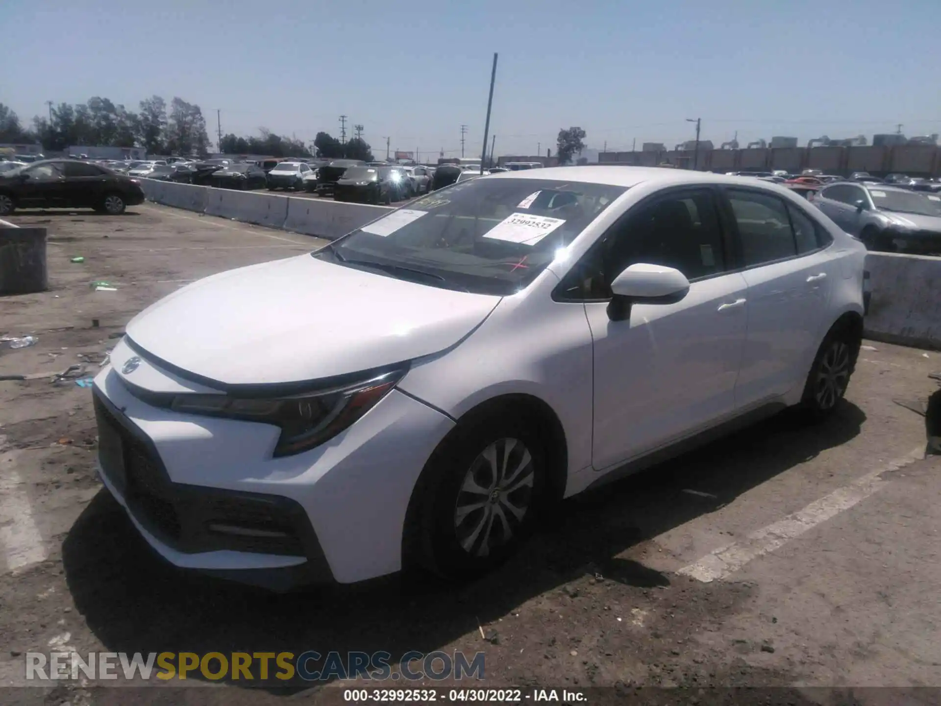 2 Photograph of a damaged car JTDS4MCE5N3500012 TOYOTA COROLLA 2022