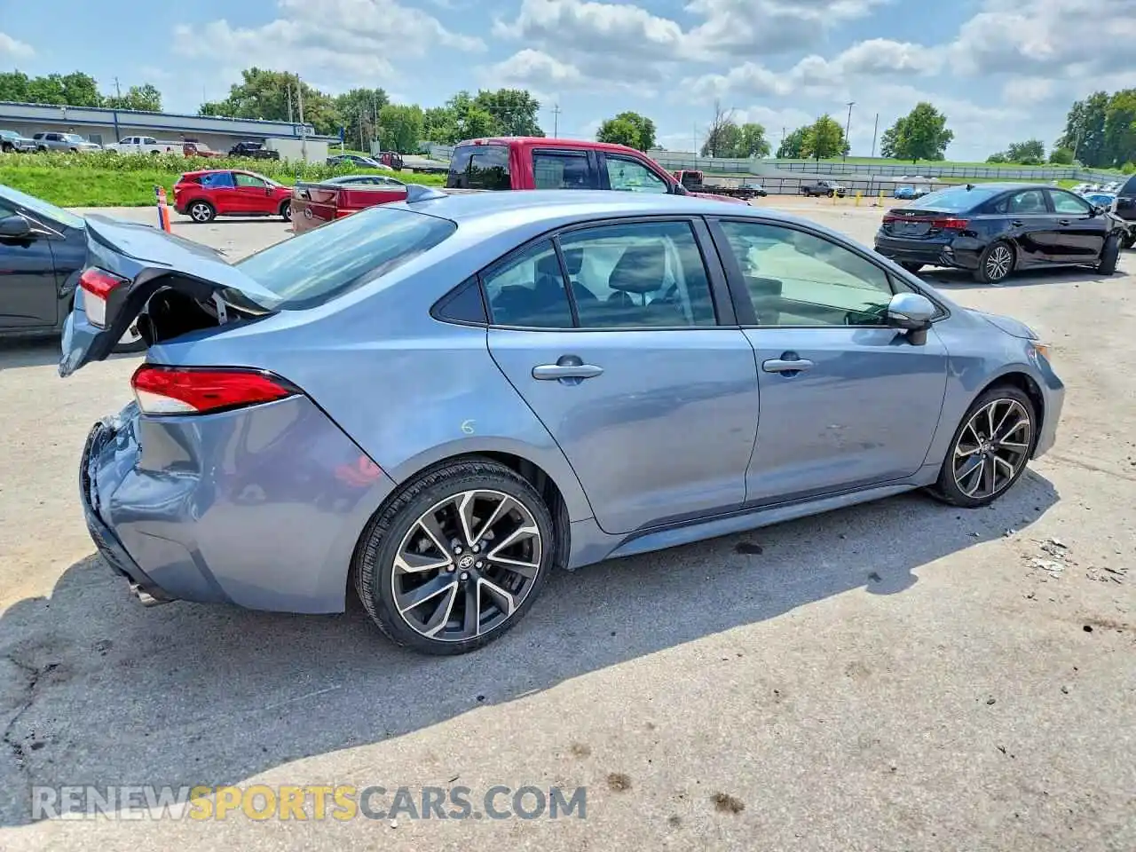 3 fotografías del automóvil dañado JTDS4MCE6NJ095418 TOYOTA COROLLA 2022