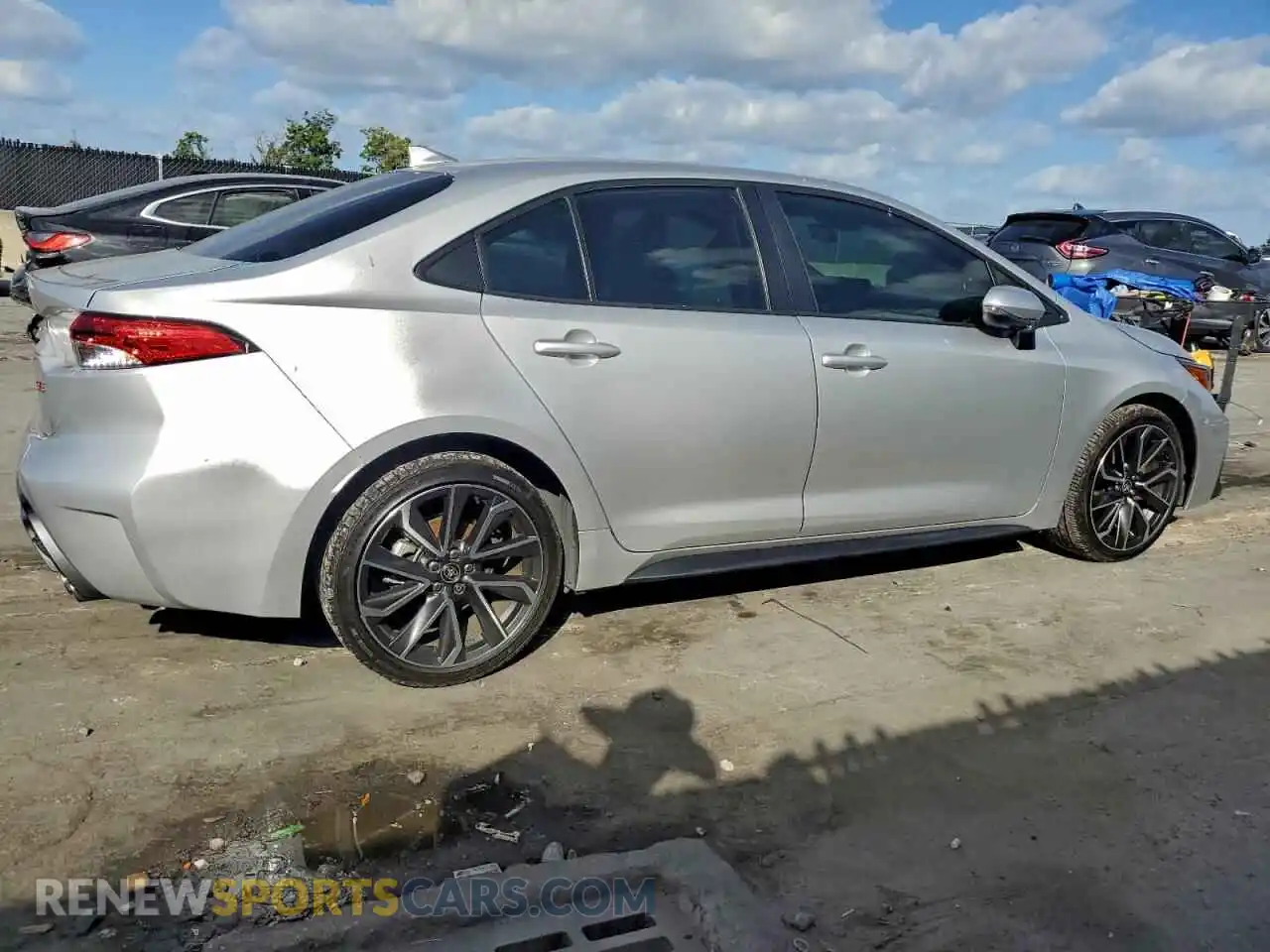 3 Фотография поврежденного автомобиля JTDS4MCE7NJ096030 TOYOTA COROLLA 2022