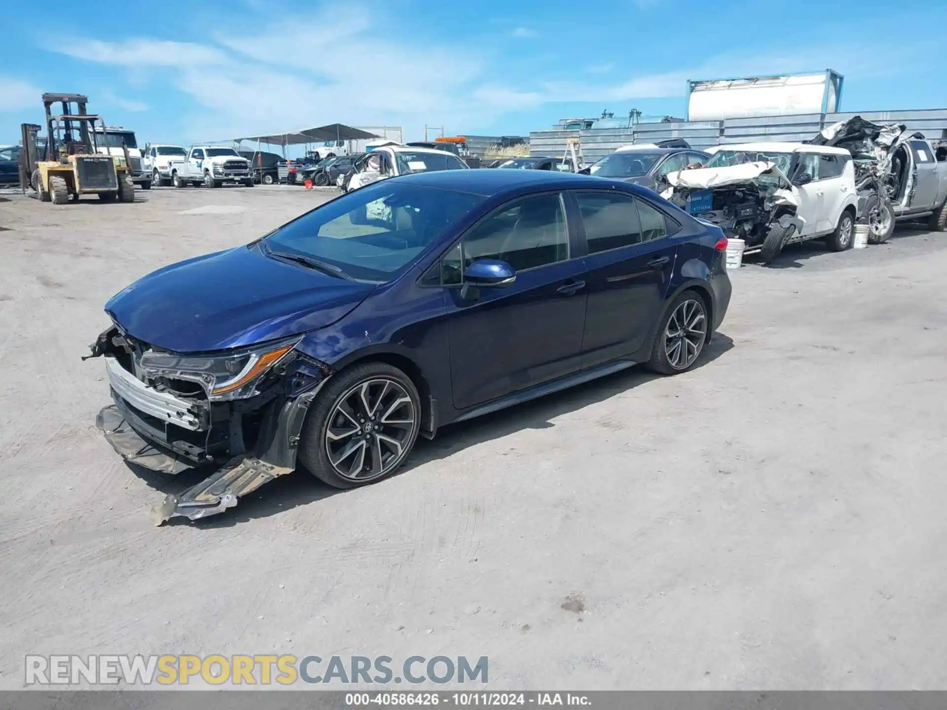 2 Photograph of a damaged car JTDS4MCE7NJ100061 TOYOTA COROLLA 2022