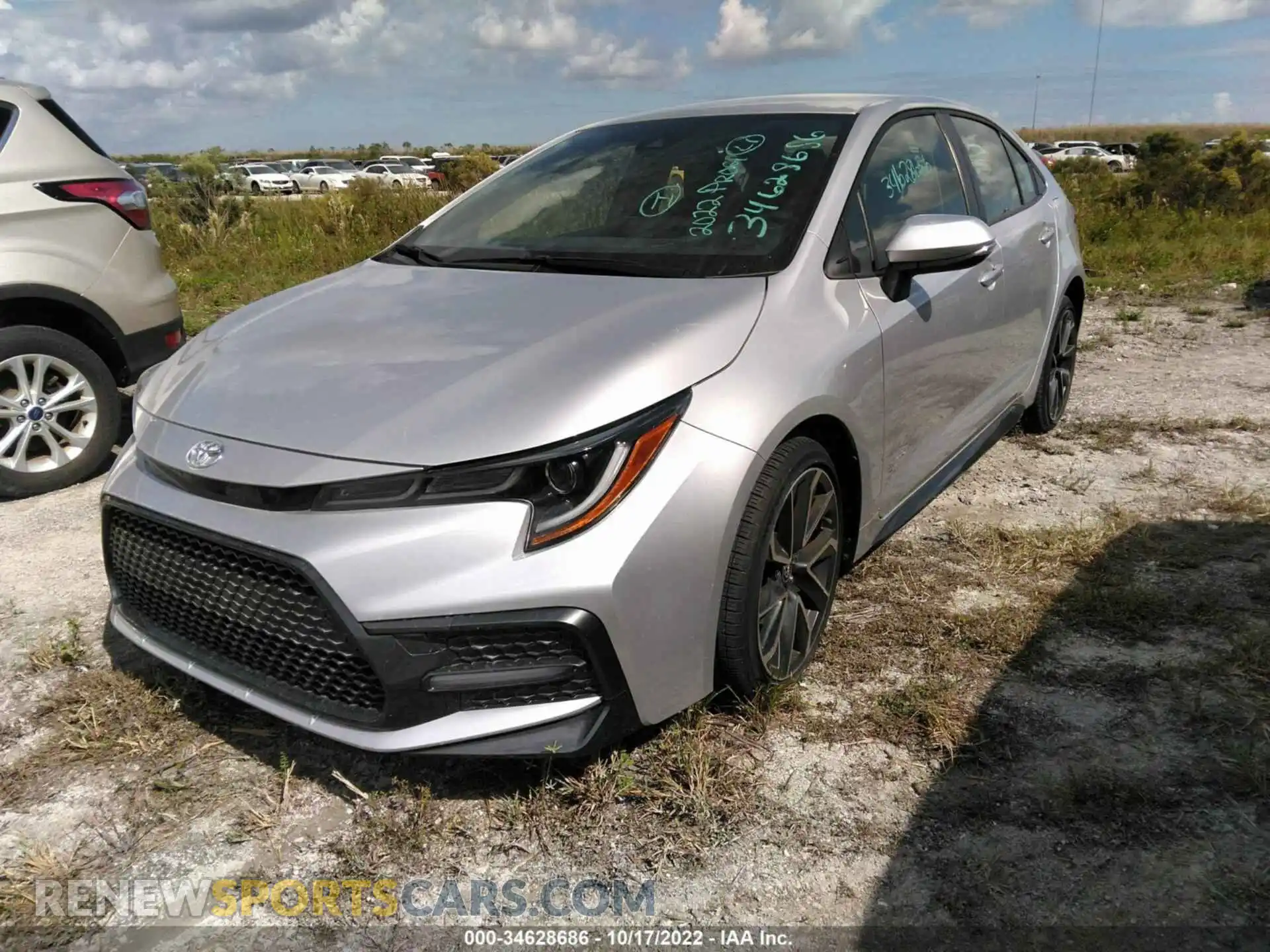2 Photograph of a damaged car JTDS4MCE9NJ082162 TOYOTA COROLLA 2022