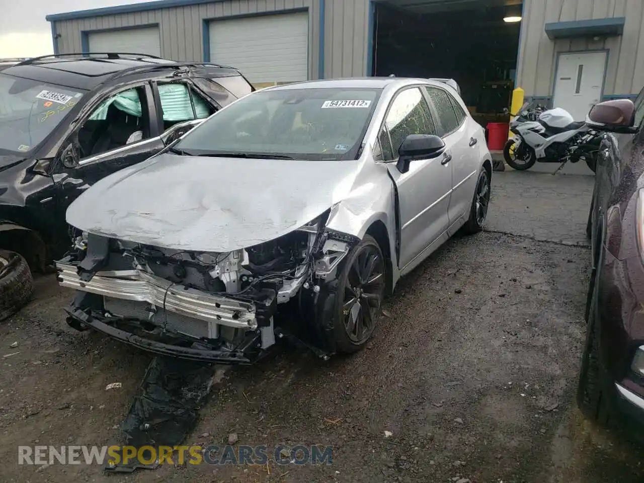 2 Photograph of a damaged car JTND4MBEXN3166243 TOYOTA COROLLA 2022