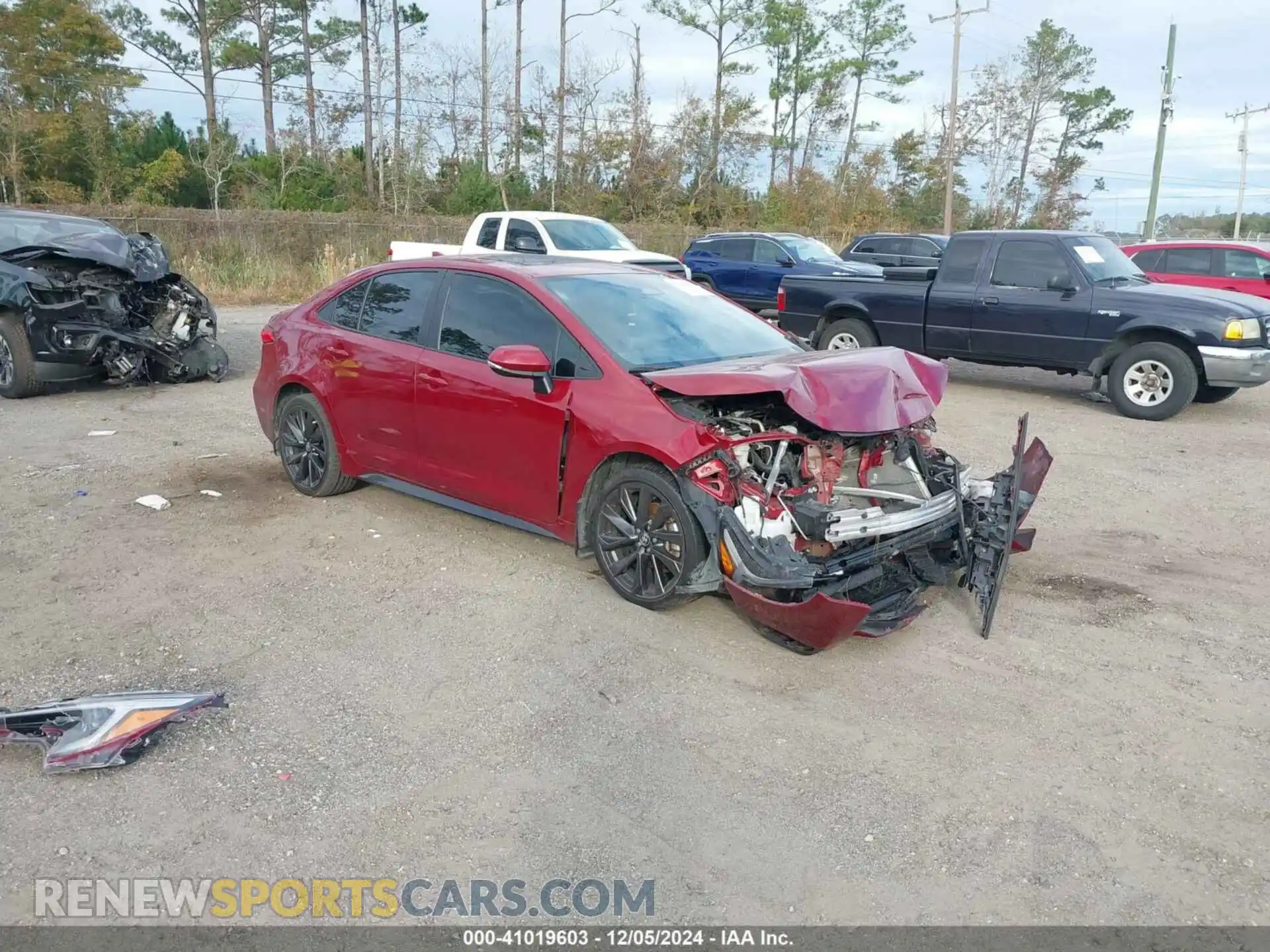 1 fotografías del automóvil dañado 5YFP4MCE2PP147941 TOYOTA COROLLA 2023