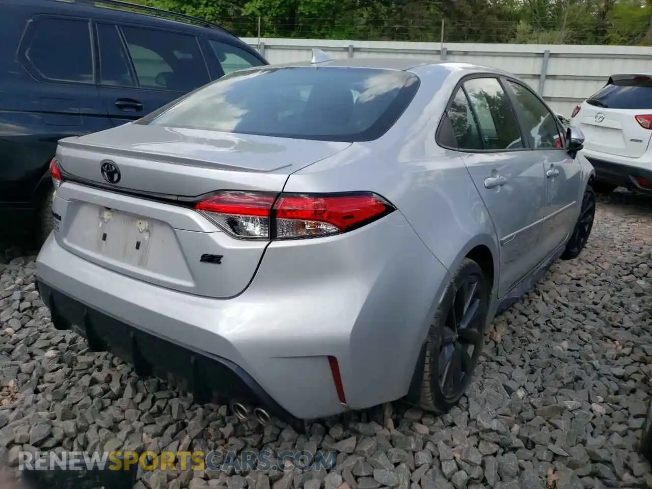 3 fotografías del automóvil dañado 5YFS4MCE0PP142974 TOYOTA COROLLA 2023