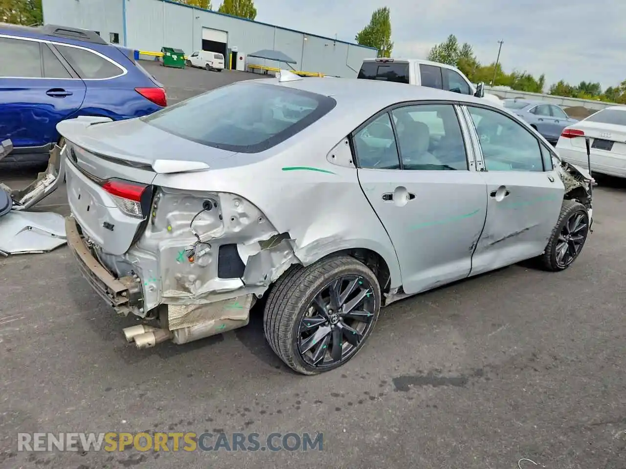 3 fotografías del automóvil dañado 5YFS4MCE2PP149778 TOYOTA COROLLA 2023