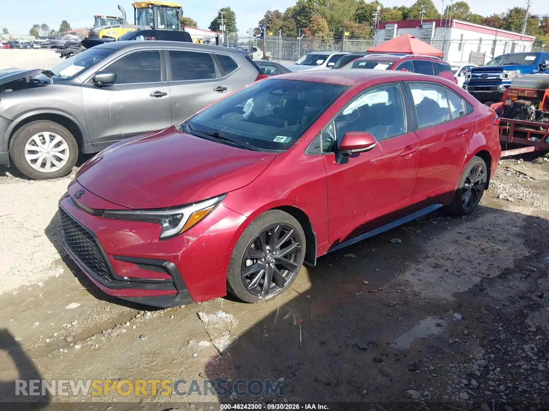 2 fotografías del automóvil dañado 5YFS4MCE3PP148347 TOYOTA COROLLA 2023