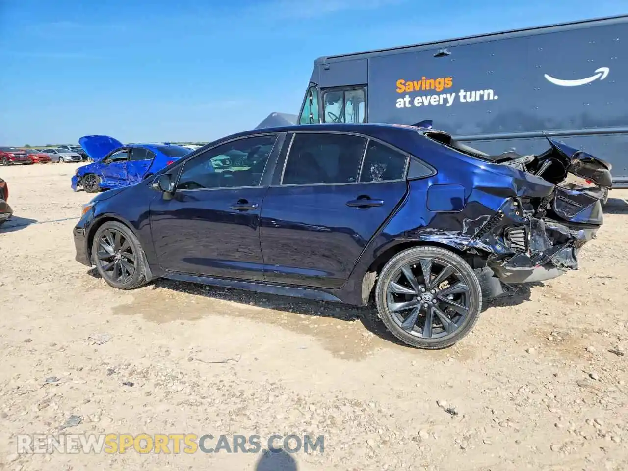 2 fotografías del automóvil dañado 5YFS4MCE5PP157891 TOYOTA COROLLA 2023