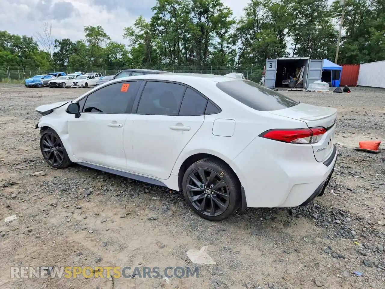 2 fotografías del automóvil dañado 5YFS4MCE6PP151369 TOYOTA COROLLA 2023