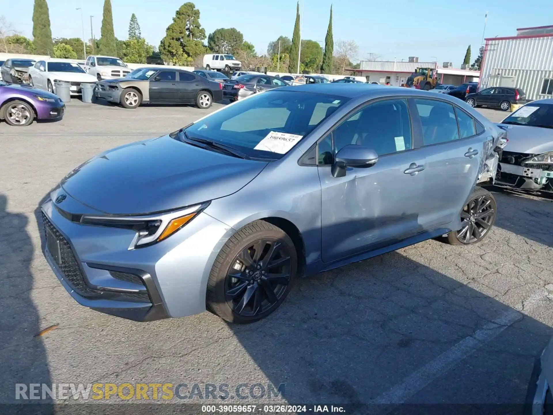 2 fotografías del automóvil dañado 5YFS4MCE9PP165119 TOYOTA COROLLA 2023