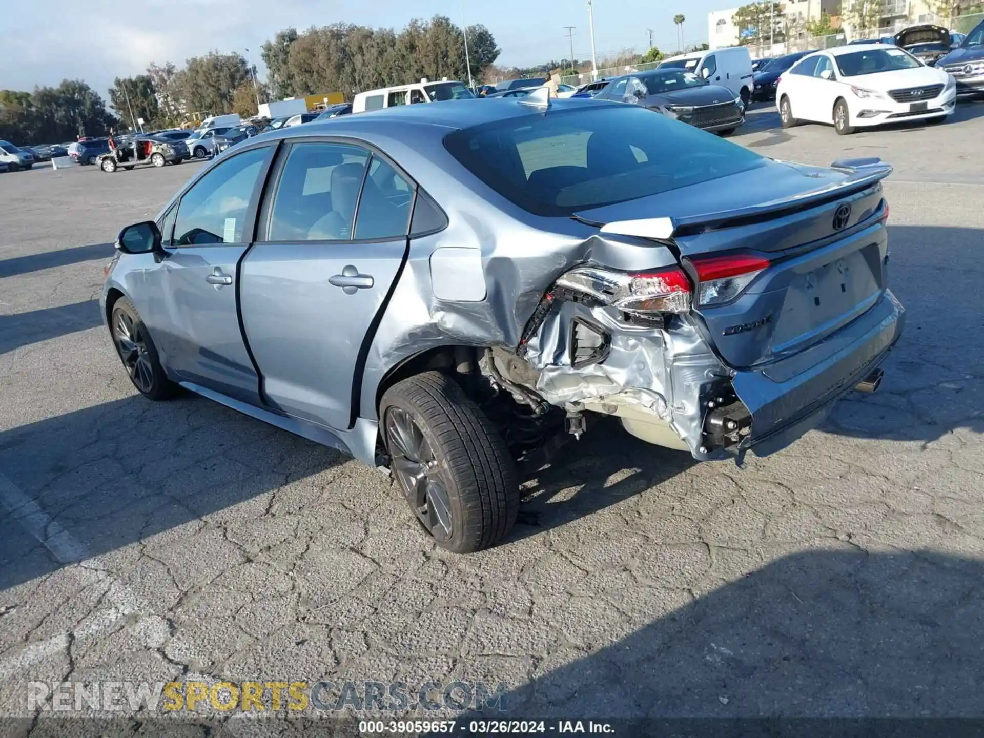 3 fotografías del automóvil dañado 5YFS4MCE9PP165119 TOYOTA COROLLA 2023