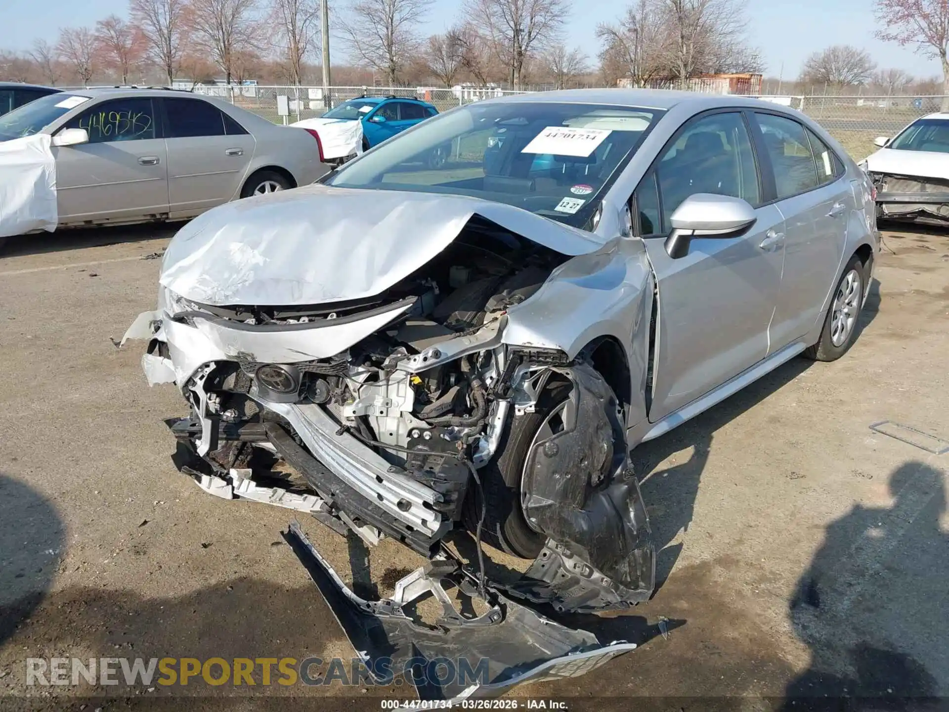2 fotografías del automóvil dañado JTDB4MEE0P3002655 TOYOTA COROLLA 2023