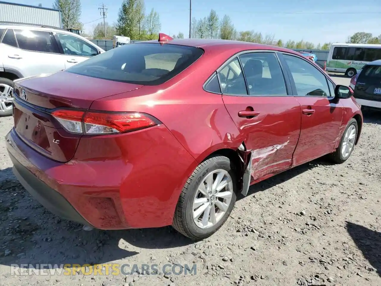 3 Photograph of a damaged car JTDB4MEE0PJ009021 TOYOTA COROLLA 2023