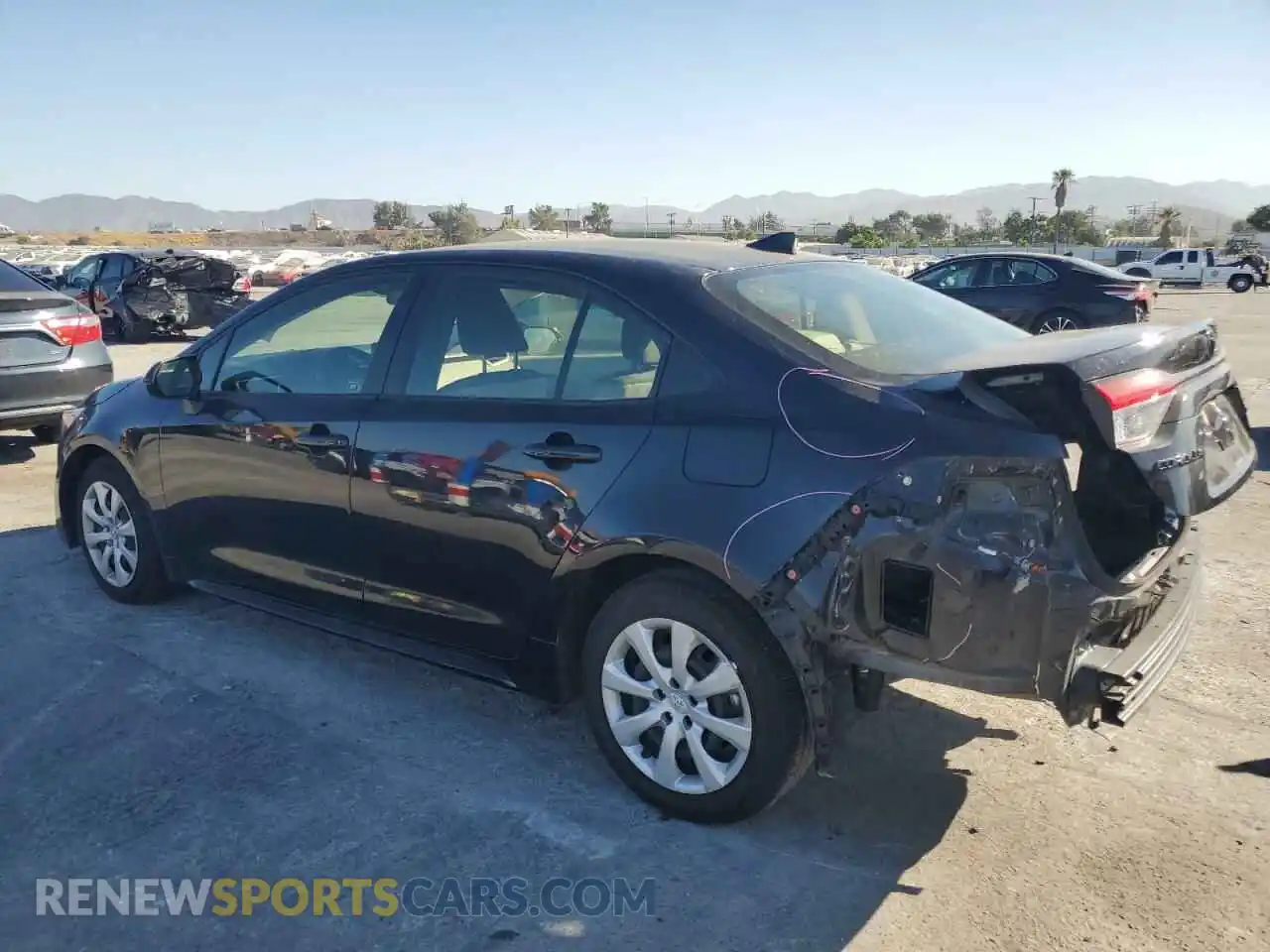 2 Photograph of a damaged car JTDB4MEE1P3006259 TOYOTA COROLLA 2023