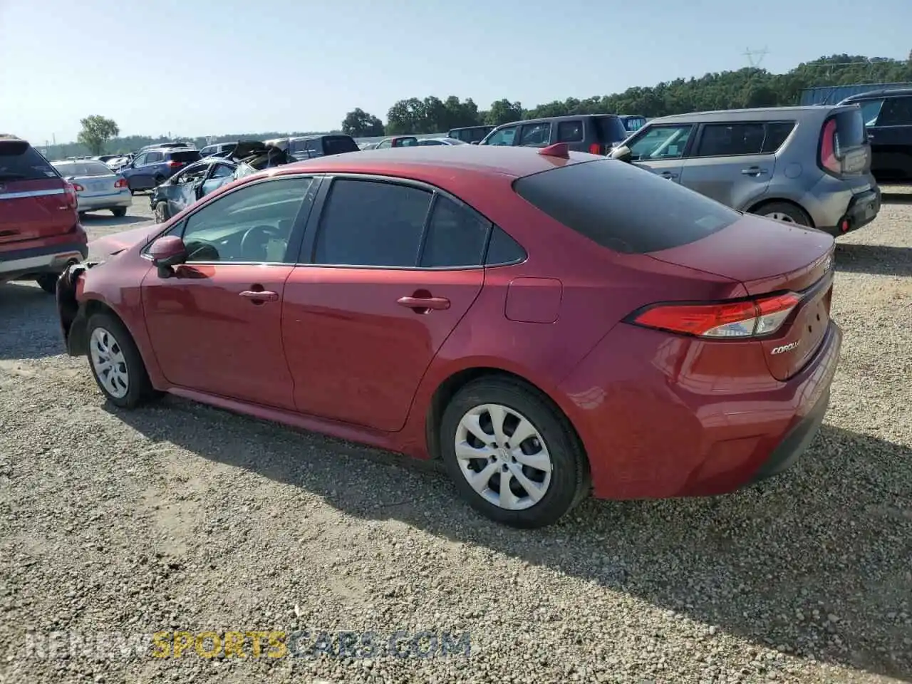 2 fotografías del automóvil dañado JTDB4MEE3PJ010079 TOYOTA COROLLA 2023