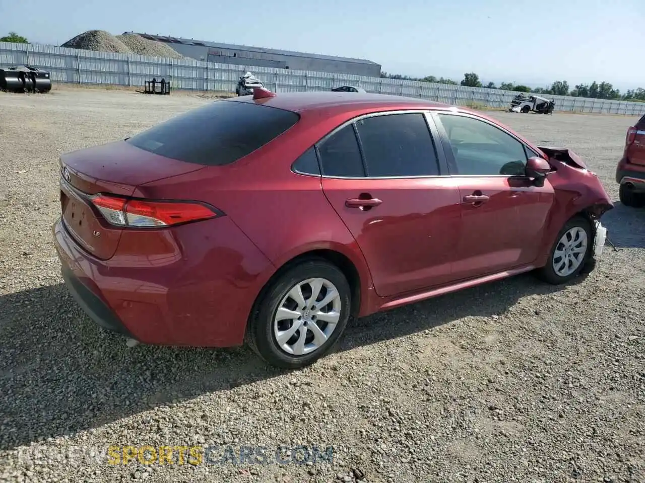 3 fotografías del automóvil dañado JTDB4MEE3PJ010079 TOYOTA COROLLA 2023