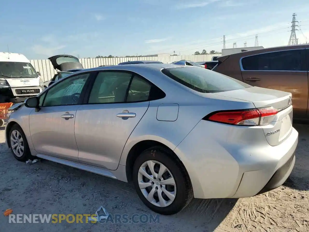 2 fotografías del automóvil dañado JTDB4MEE4PJ000290 TOYOTA COROLLA 2023