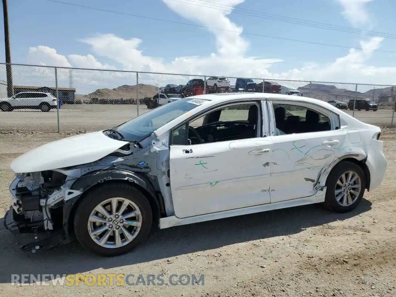 1 Photograph of a damaged car JTDB4MEE5PJ008642 TOYOTA COROLLA 2023