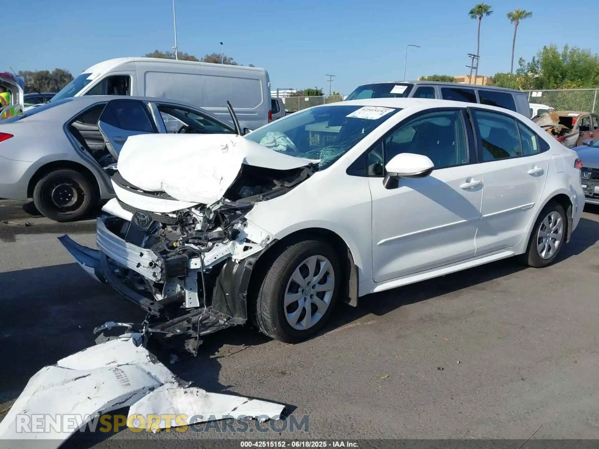 2 Photograph of a damaged car JTDB4MEE6P3014387 TOYOTA COROLLA 2023