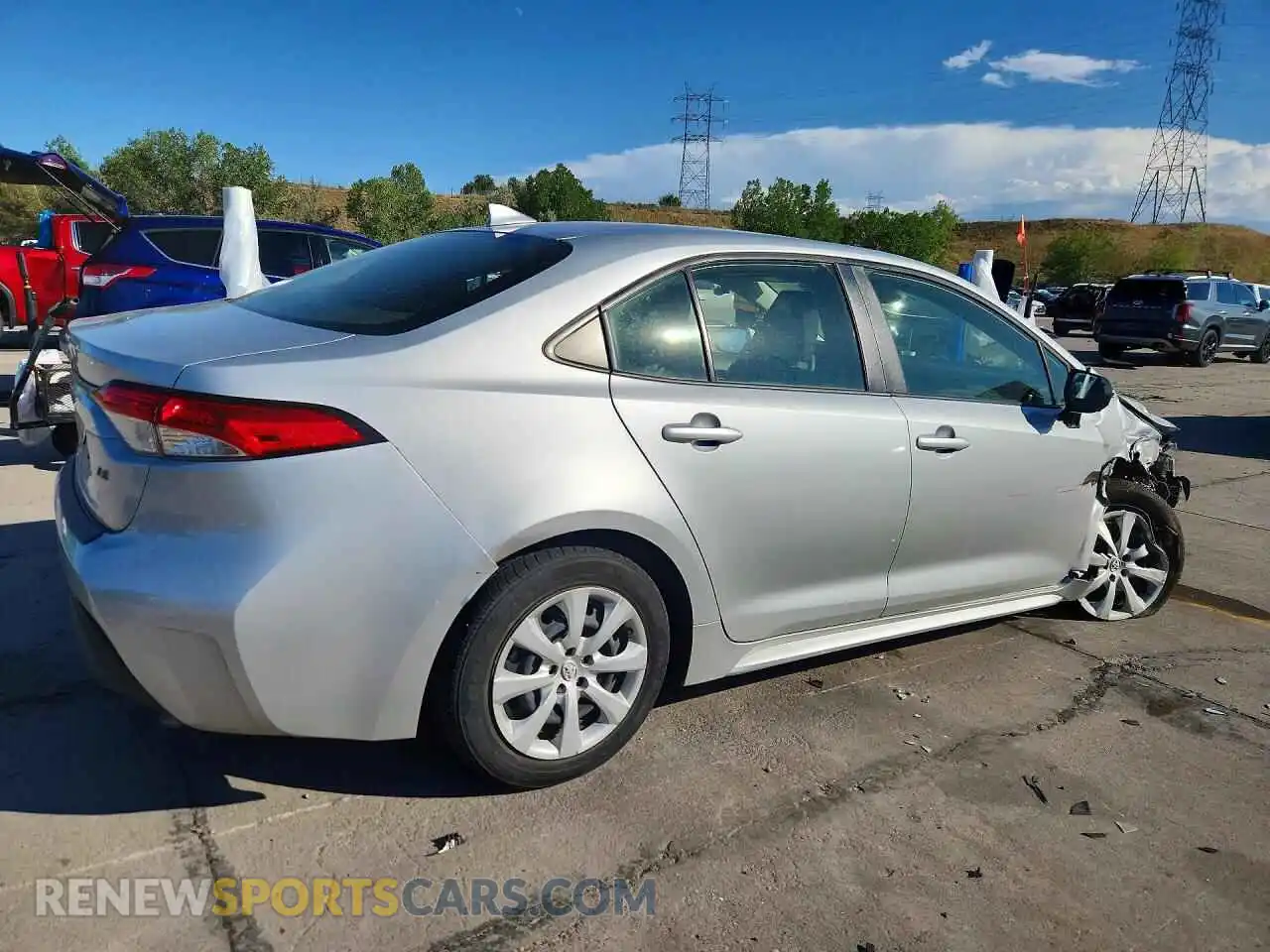 3 fotografías del automóvil dañado JTDB4MEE7P3001390 TOYOTA COROLLA 2023