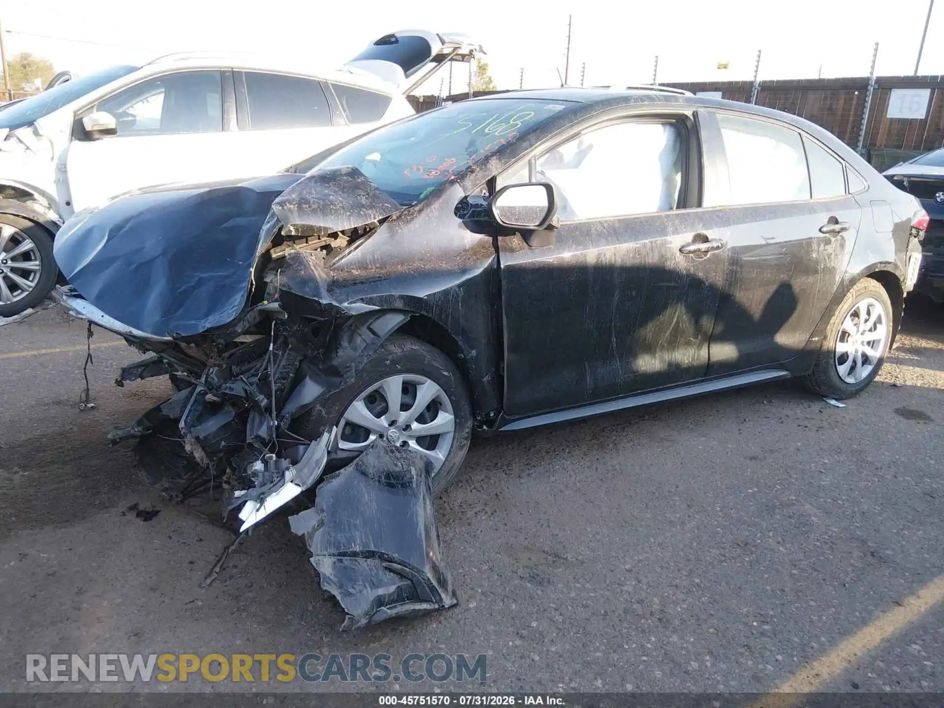 2 Photograph of a damaged car JTDB4MEE9PJ006361 TOYOTA COROLLA 2023