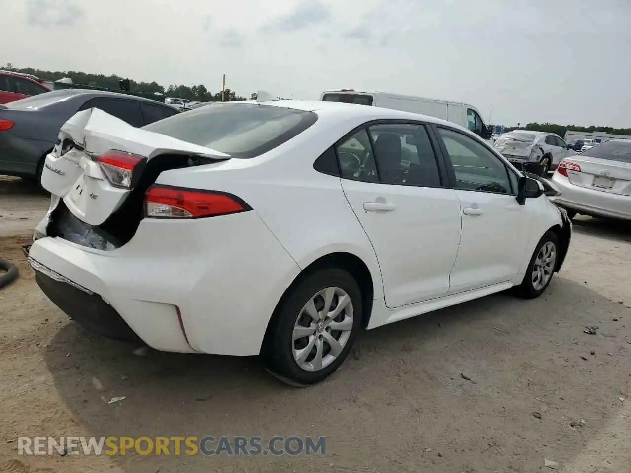 3 fotografías del automóvil dañado JTDB4MEEXP3002677 TOYOTA COROLLA 2023