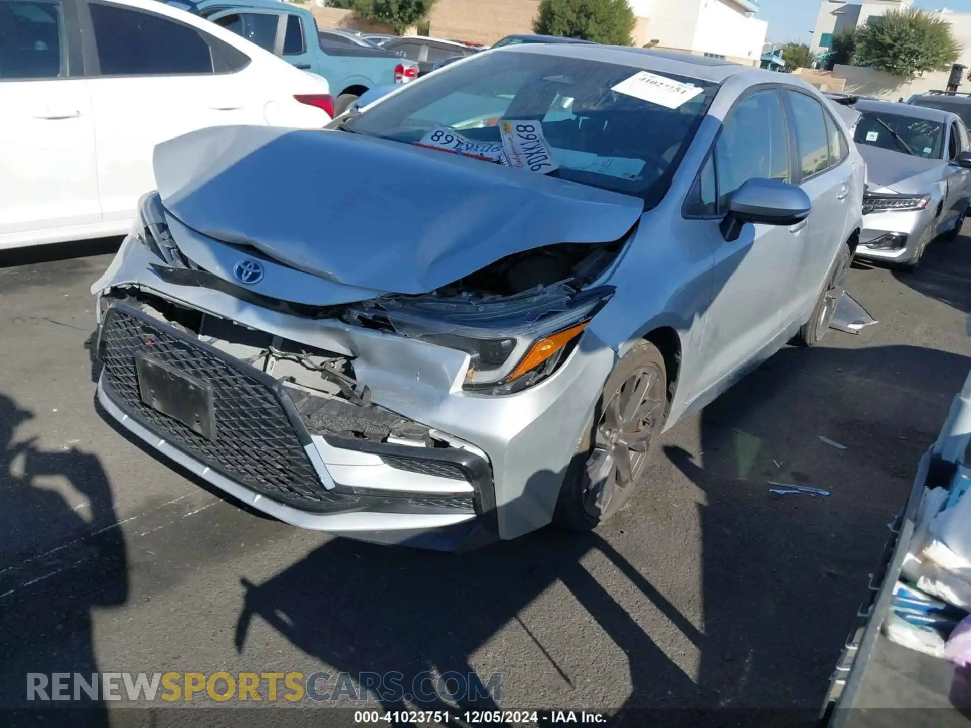 2 Photograph of a damaged car JTDBCMFE2P3000276 TOYOTA COROLLA 2023